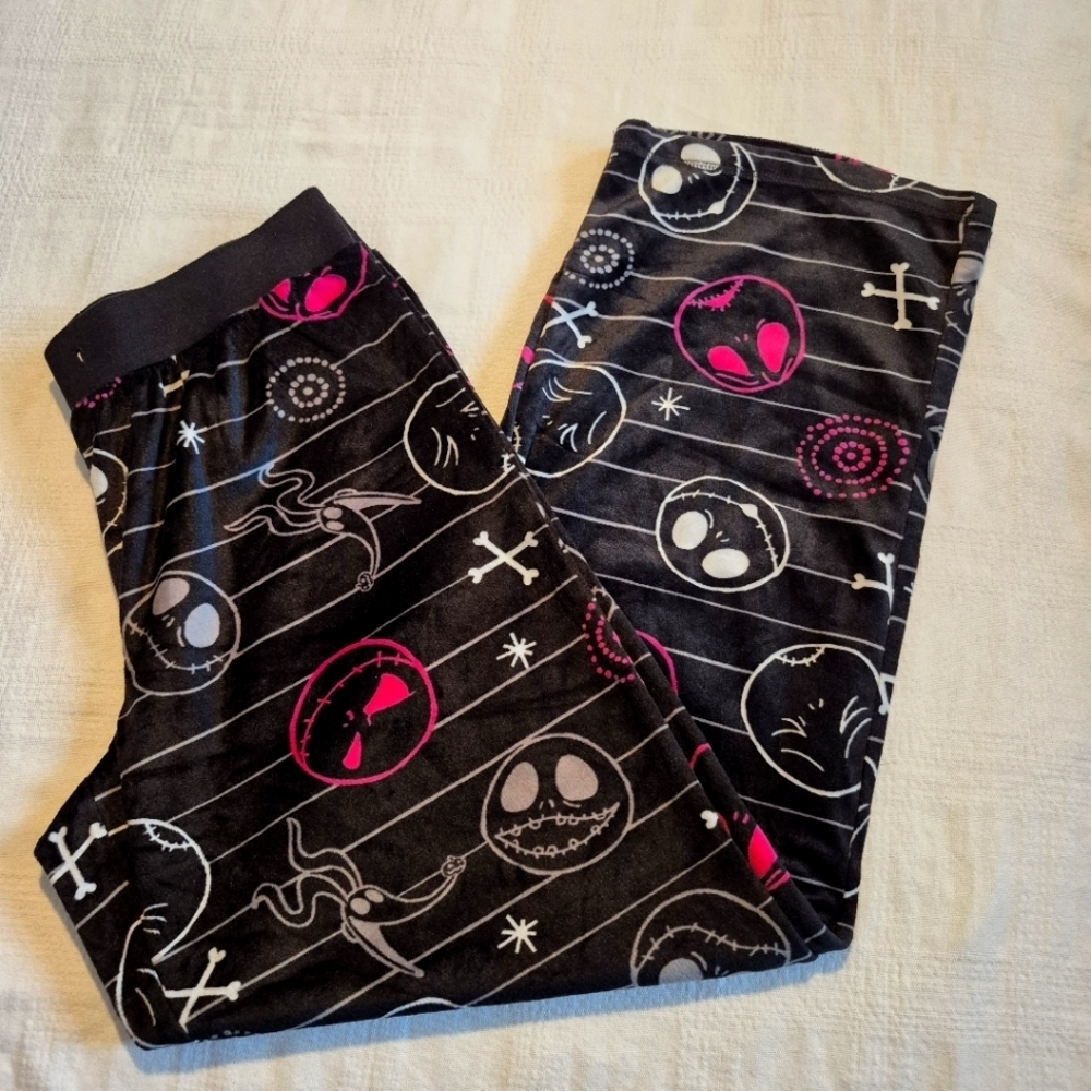 Nightmare Before Christmas Medium black super soft lounge pants, VGUC